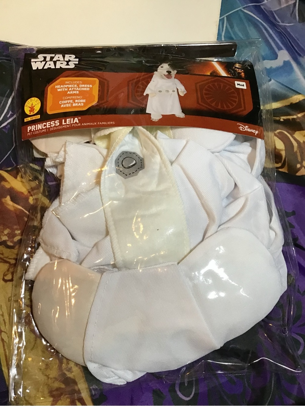 Star Wars Princess Leia pet costume size medium chest-Preowned